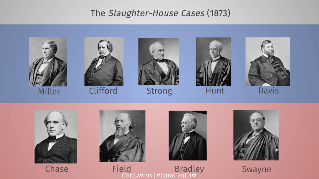 An Introduction to Constitutional Law » The Slaughter-House Cases