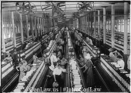 Children working in a factory