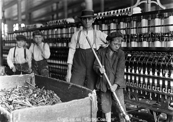 Children working in a factory