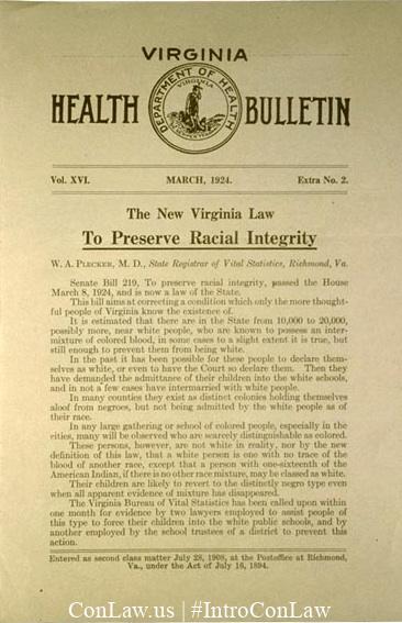 An Introduction To Constitutional Law » Buck V. Bell