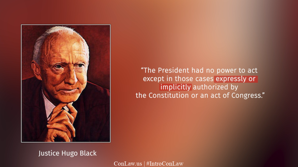 An Introduction to Constitutional Law » Youngstown Sheet & Tube Co. v