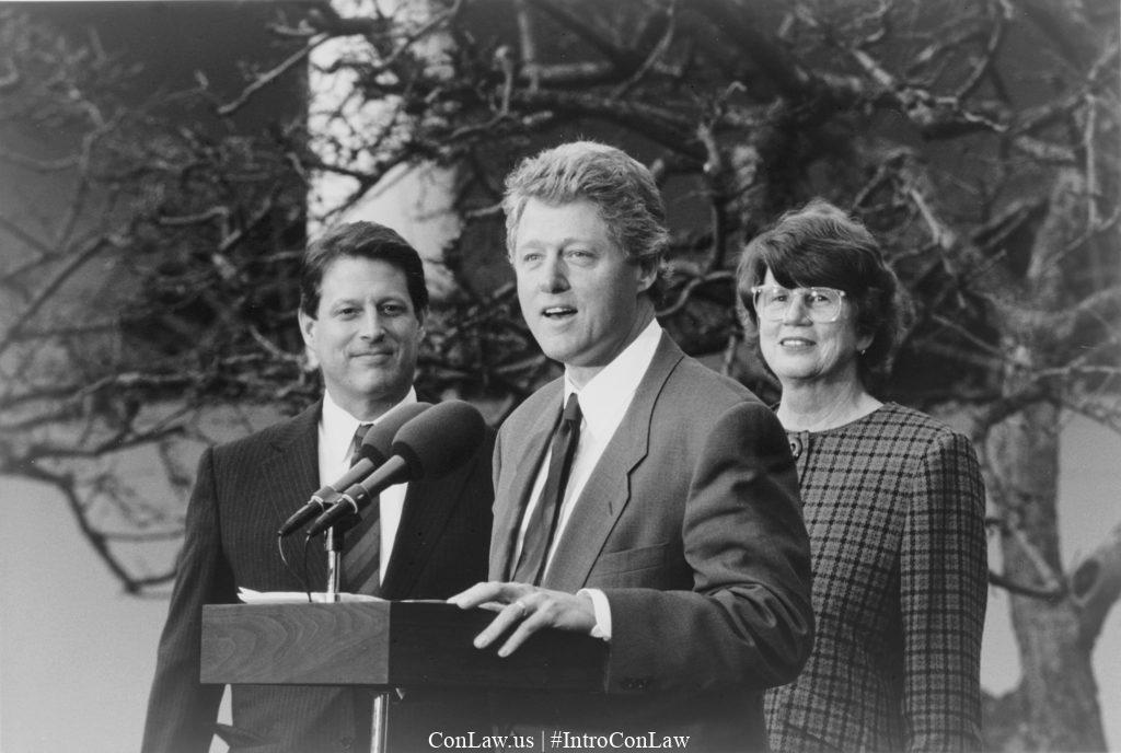 President Clinton, Vice President Gore, and Attorney General Reno